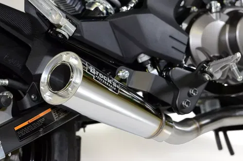 BROCKS SHORTMEG FULL SYSTEM EXHAUST 12" MUFFLER 2017-2024 Z125 PRO KAWASAKI