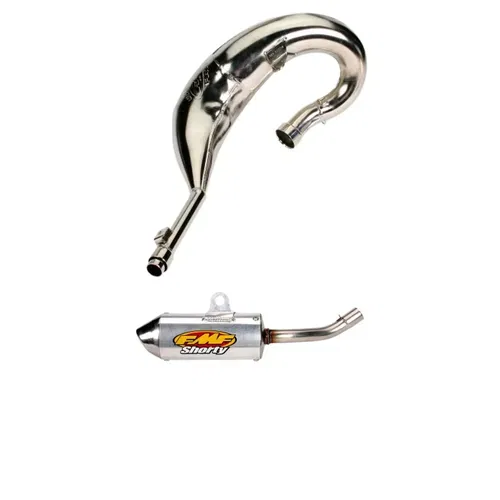 FMF GOLD SERIES FATTY PIPE W/ POWERCORE 2 SHORTY MUFFLER HONDA 1993-1997 CR125R
