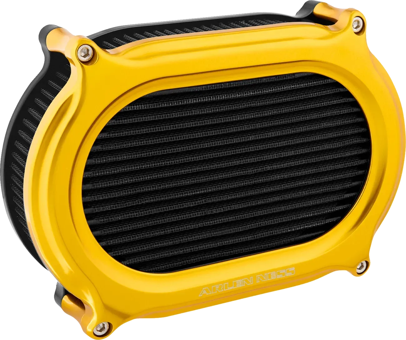 ARLEN NESS Stage Fits 2 Oval Air Cleaner Kit - Gold 600-209