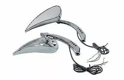 Billet Tear Drop Mirror Set for Harley Davidson by V-Twin