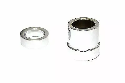 V-Twin Axle Spacer Set Chrome for Harley Davidson
