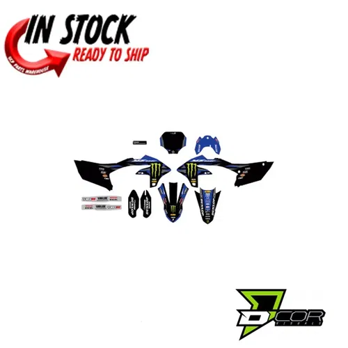 D'COR VISUALS COMPLETE MONSTER  STAR RACING GRAPHICS 2024 YZ250F 20-50-414
