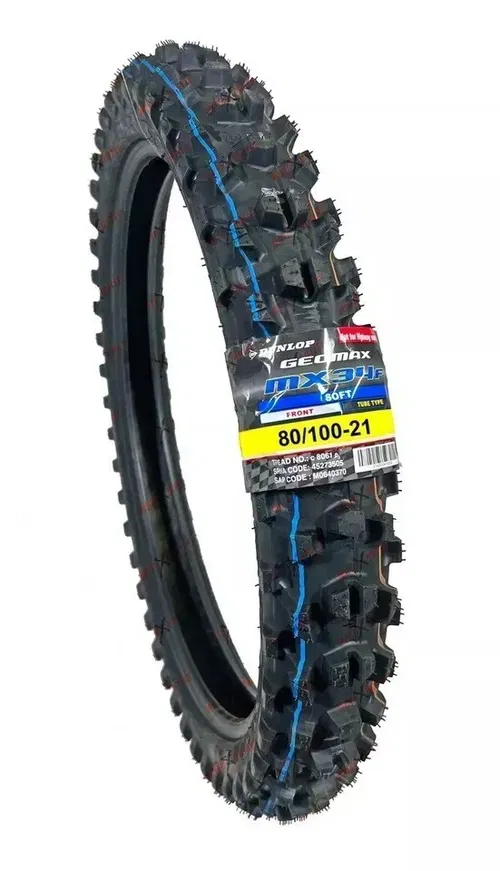 Dunlop MX34 110/100-18 80/100-21 Front Rear Tire Set Dirt Bike MX 34 Motorcycle