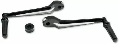 Performance Machine Contrast Cut Heel Toe Shift Levers Harley FLHT Softail Black
