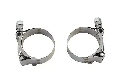 Exhaust Clamp Set Stainless Steel for Harley Davidson by V-Twin