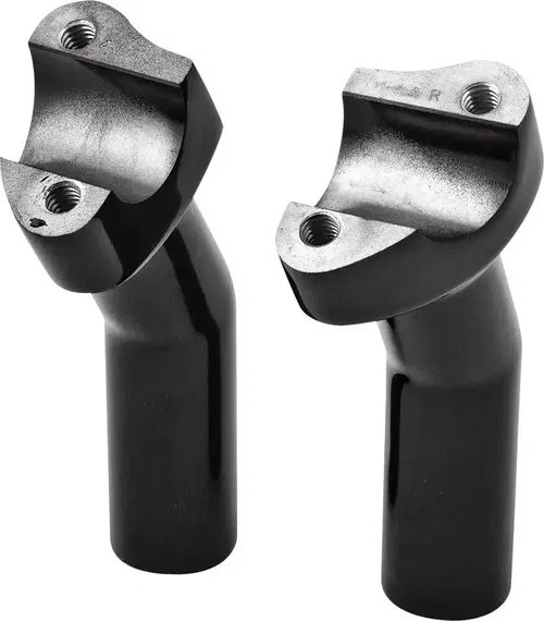 HARDDRIVE Forged Pullback Handlebar Risers 4 1/2in. Rise  Black  820-1342B