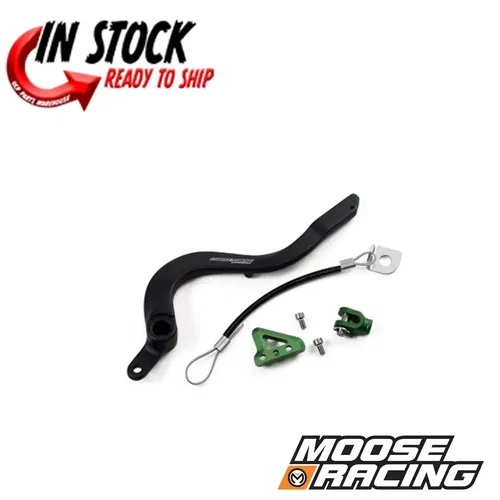 MOOSE RACING REAR BRAKE PEDAL GREEN KAWASAKI 2005-2020 KX250F 82-0341-21-33