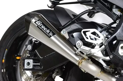 BROCKS PERFORMANCE CT MEAPHONE FULL EXHAUST SYSTEM 17" MUFFLER BMW 17-20 S1000R