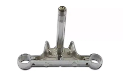 Chrome Lower Triple Tree without Lock Tab fits Harley Davidson 24-0064