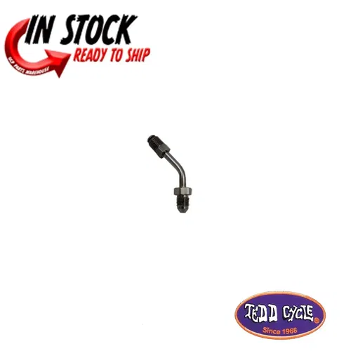 V-Twin Brake Hose Adapter Fitting 45 degree for Harley Davidson