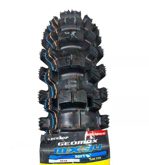 Dunlop MX34 110/100-18 80/100-21 Front Rear Tire Set  MX 34 STARK ENDURO MODEL