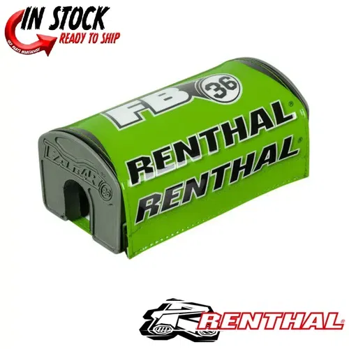 Renthal Fatbar36 Pads Green/White/Black P343 80-0162 0601-5616