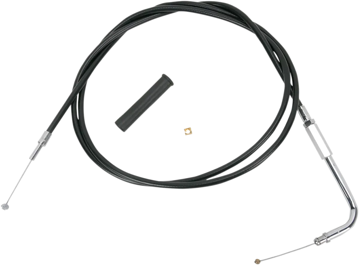 DRAG SPECIALTIES Black Vinyl Throttle Cable - 58" 4332158B