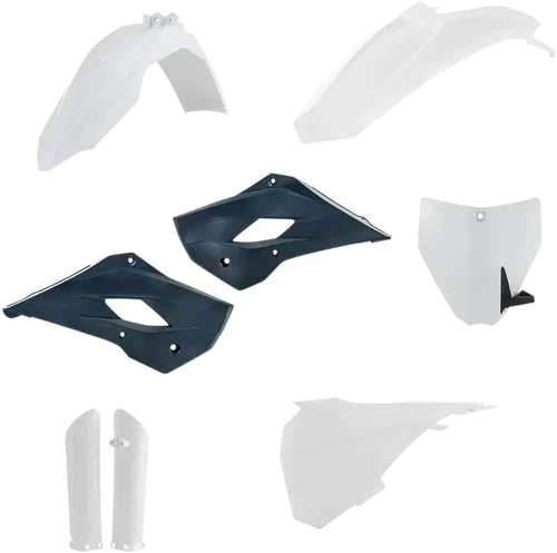 ACERBIS Full Fits Replacement Body Kit - '16 White/Dark Blue 2685935135