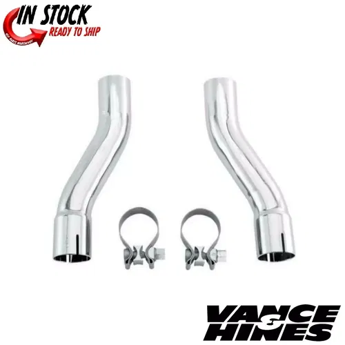 Vance & Hines Tri-Glide Exhaust Adapter Kit Chrome #16785 Harley Davidson