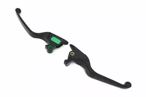 Matte Black Smooth Wide Hand Lever Set for Harley Davidson by V-Twin