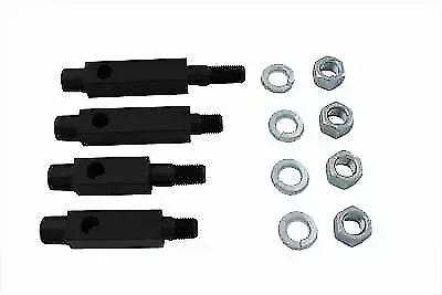 Footboard Bracket Set Black for Harley Davidson by V-Twin