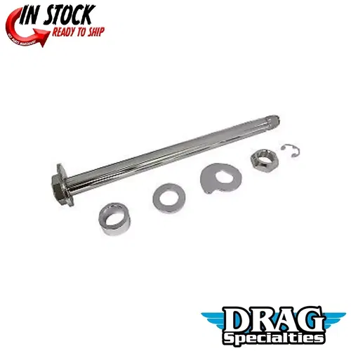 Drag Specialties 0214-1967 Chrome Rear Axle Kit for 09-13 Touring