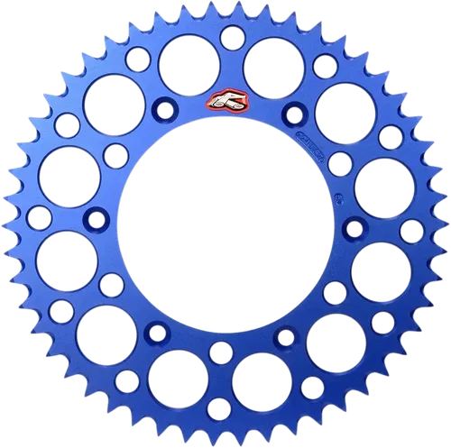 RENTHAL Rear Sprocket - Aluminum - 49 Tooth - Blue - Fits Gas