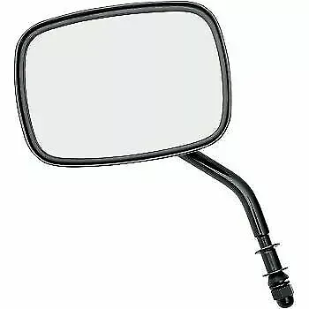 Drag Specialties Black Die-Cast Replacement Mirror for Harley Sold Each