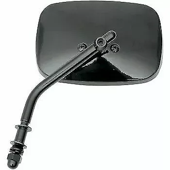Drag Specialties Black Die-Cast Replacement Mirror for Harley Sold Each