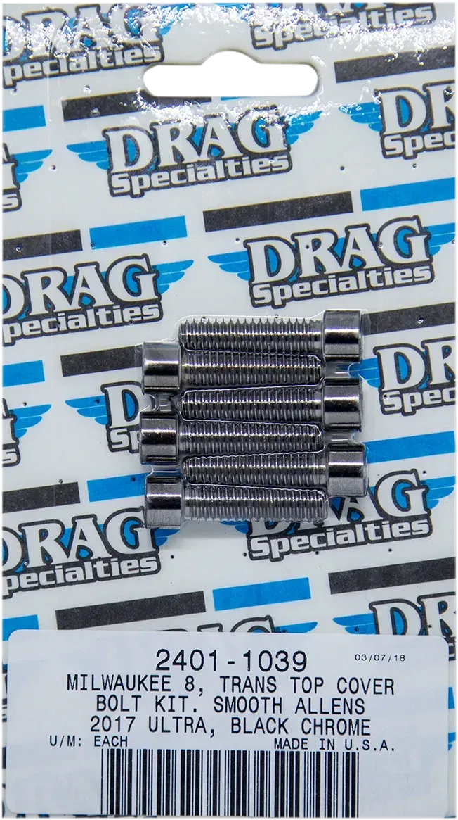 DRAG SPECIALTIES Bolt Kit - Transmission Top Cover - Smooth/Socket-Head -