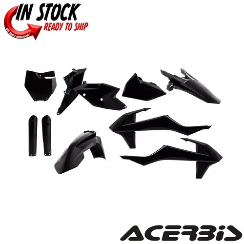 Acerbis Full Plastic Kit Black 2421060001 2016 -2018 KTM 250 XC-F / 150SX