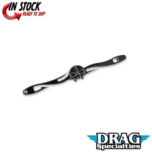 Drag Specialties 1601-0492 Black Split Skull Custom Shift Linkage