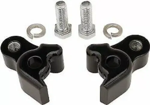 Burly Black Rear Lowering Blocks Kit For Harley Touring 09-16 FLHT/FLHR