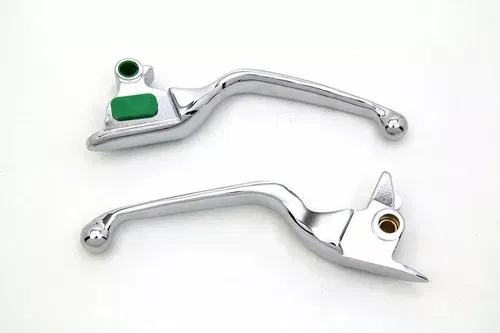 Chrome Smooth Wide Hand Lever Set for Harley Davidson by V-Twin