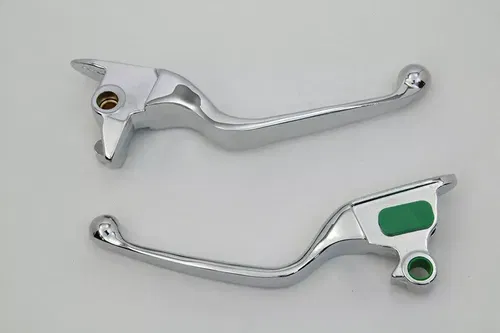 Chrome Smooth Wide Hand Lever Set for Harley Davidson by V-Twin
