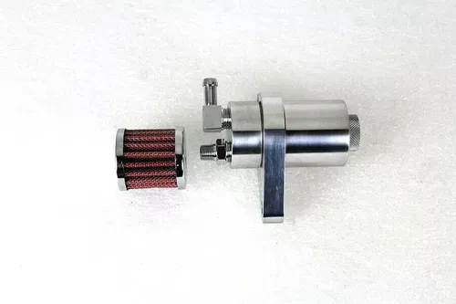 Polished Engine Breather Oil Collector fits Harley-Davidson 40-0568