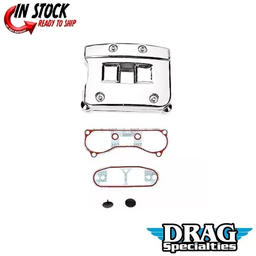 Drag Specialties DS-376513 Chrome Rocker Box Cover Kit for 92-99 Evo