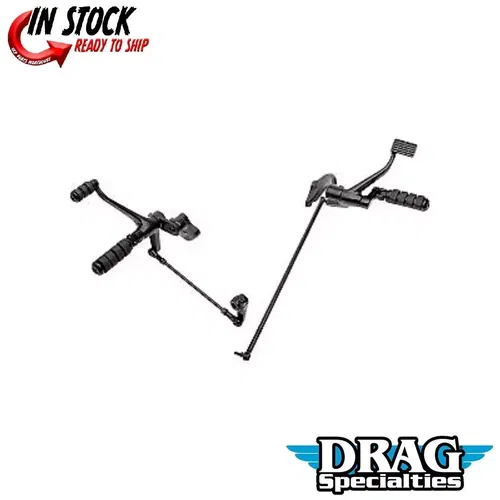 Drag Specialties 622-0350 Black 2" ExtendedForward Control Kit - 04-13 Sportster
