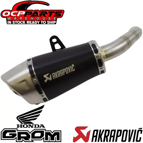 NEW AKRAPOVIC TITANIUM SLIP-ON LINE MUFFLER 2022 - 2024 HONDA GROM MSX125