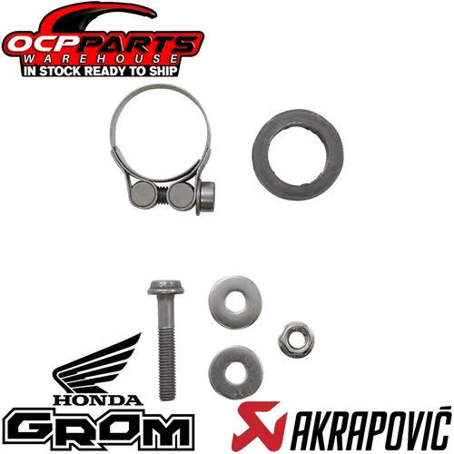NEW AKRAPOVIC TITANIUM SLIP-ON LINE MUFFLER 2022 - 2024 HONDA GROM MSX125