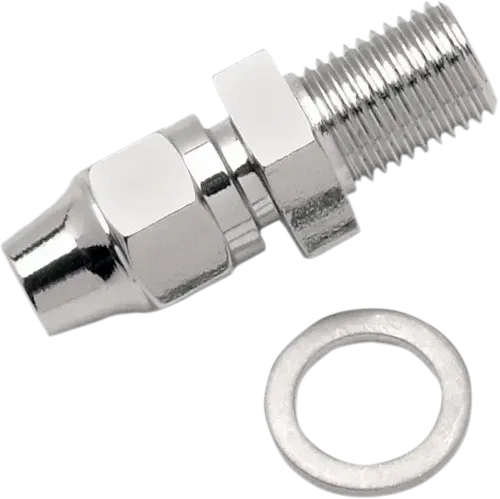 DRAG SPECIALTIES Brake Line Fitting - Fits 3/8-24 - Straight 342