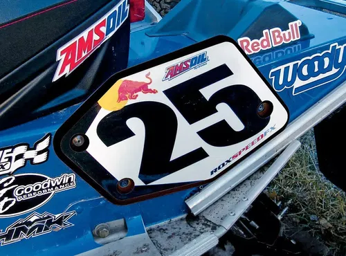 Rox Speed FX - ISOC Snocross Rear Number Plates 1RNP-N/BU