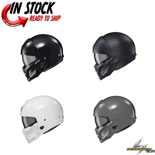 2024 SCORPION EXO COVERT 2 2 PIECE OPEN FACE HELMET - PICK SIZE & COLOR
