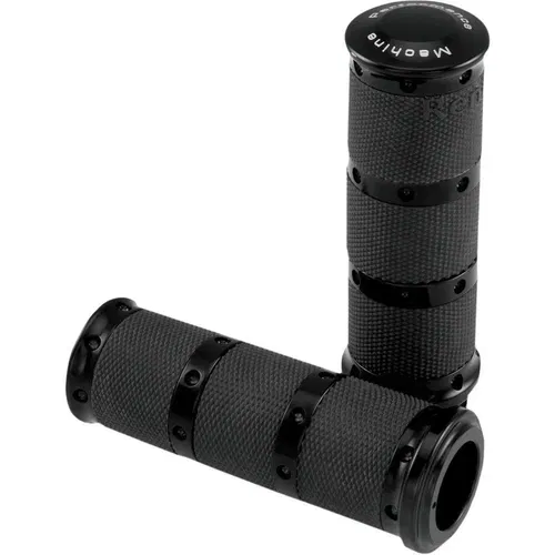 Performance Machine X-Large Contour Grips for 1982-2017 Harley Dual-Cable Black