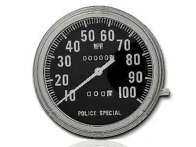 Police Special Speedometer with 1:1 Ratio for Harley Davidson by V-Twin