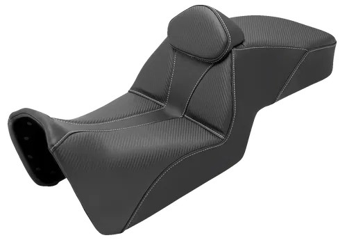 SADDLEMEN Fits Adventure Tour Seat - Low - W/ Backrest - Black - Pan Am '21-'24