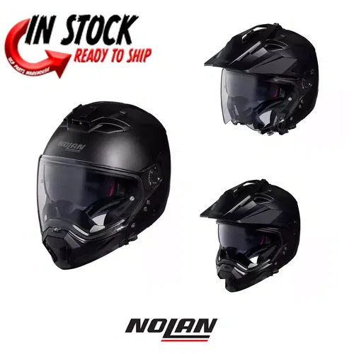 NOLAN N70-2X CROSSOVER HELMET MATTE BLACK MOTORCYCLE STREET BIKE - PICK SIZE