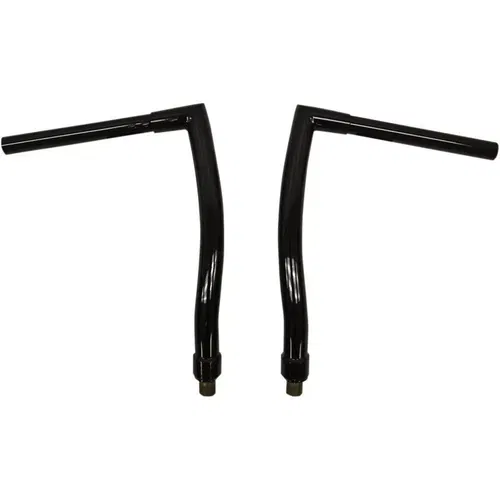 Todds Cycle 12" Gloss Black 1-1/4" Strip Handlebars 2011-2013 Harley Blackline