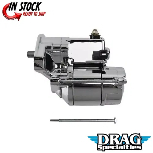 Drag Specialties 80-1002 1.4kW Chrome High-Performance Starter 99-06 Big Twin