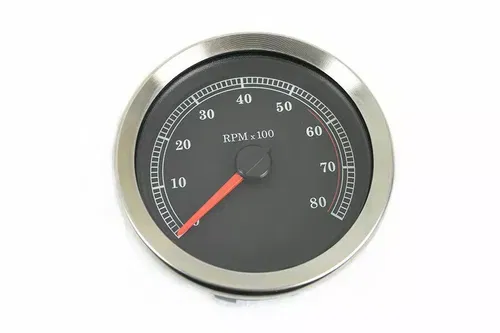 4  Black Electronic Tachometer fits Harley-Davidson 39-0984 V-Twin