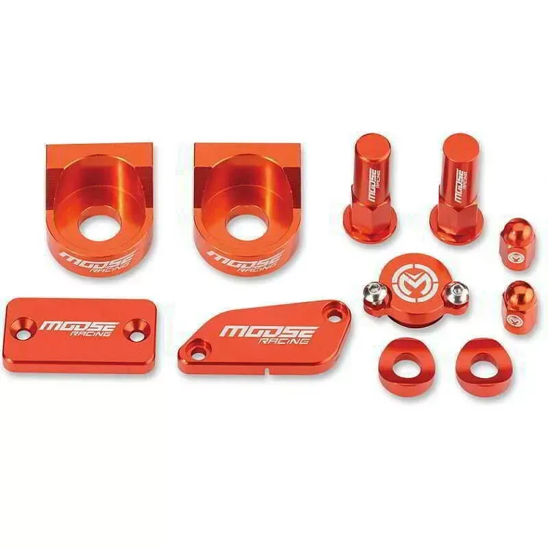Moose Racing Bling Pack Billet Aluminum Orange For KTM 250 300 EXC Six Days 2014