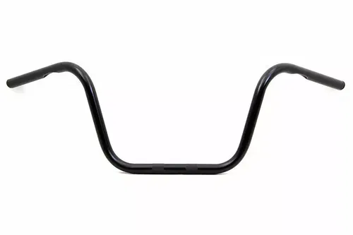 10" Black Ape Hanger Handlebar with Indents for Harley Davidson by V-Twin