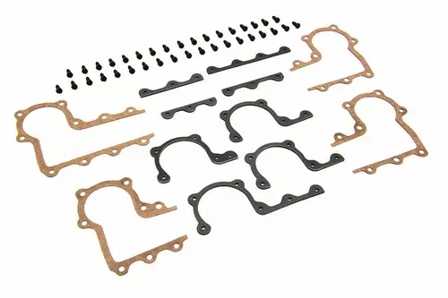 Parkerized Rocker Arm Cover Strip and Gasket for Harley Davidson by V-Twin