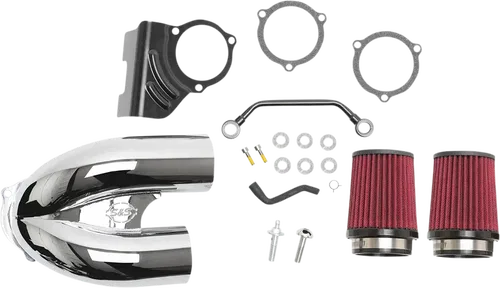 S&amp;S CYCLE Tuned Induction Fits Air Cleaner Kit - Chrome 170-0636A